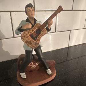 Elvis Presley Avon Porcelain Figurine 7" Tall Guitar Memphis‎ 1987 With Box